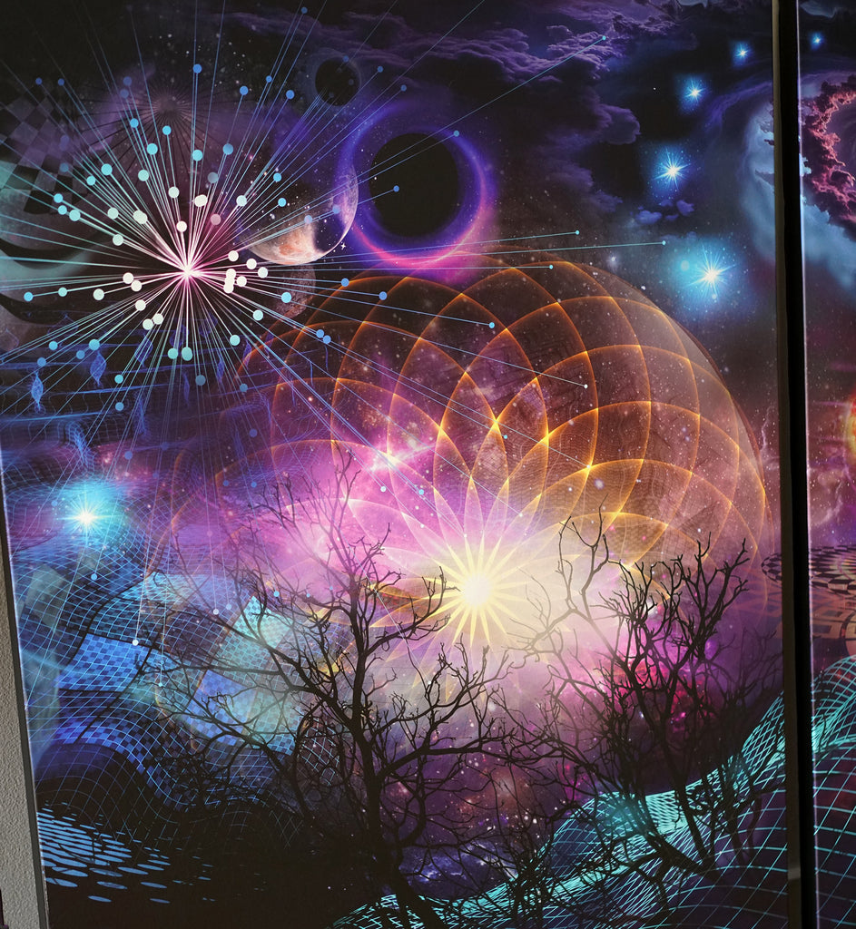Ascension - Triptych Stretched Canvas Print by Peter Westermann