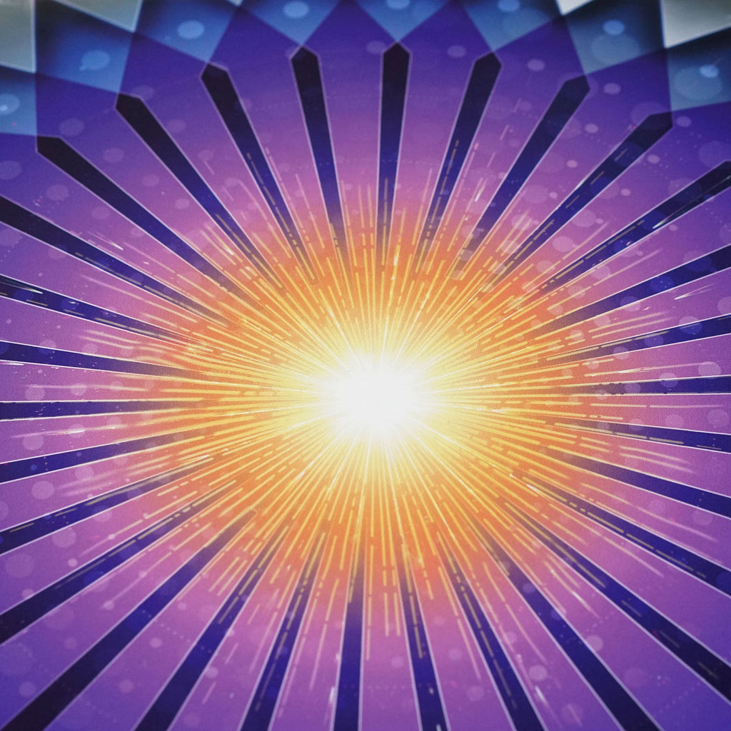 Light Coordinates Aluminum Diecut Print by Peter Westermann