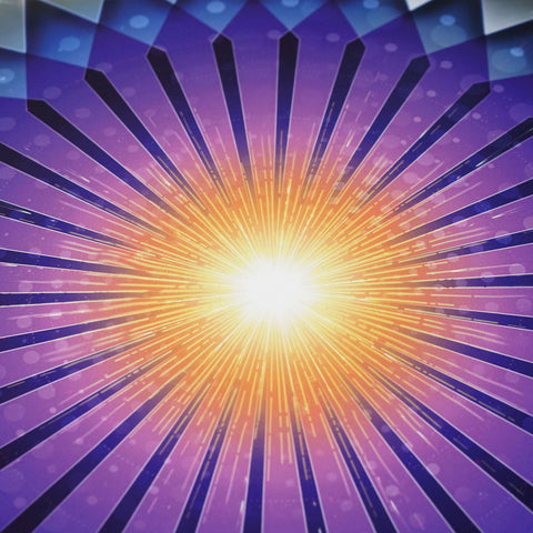 Light Coordinates Aluminum Diecut Print by Peter Westermann