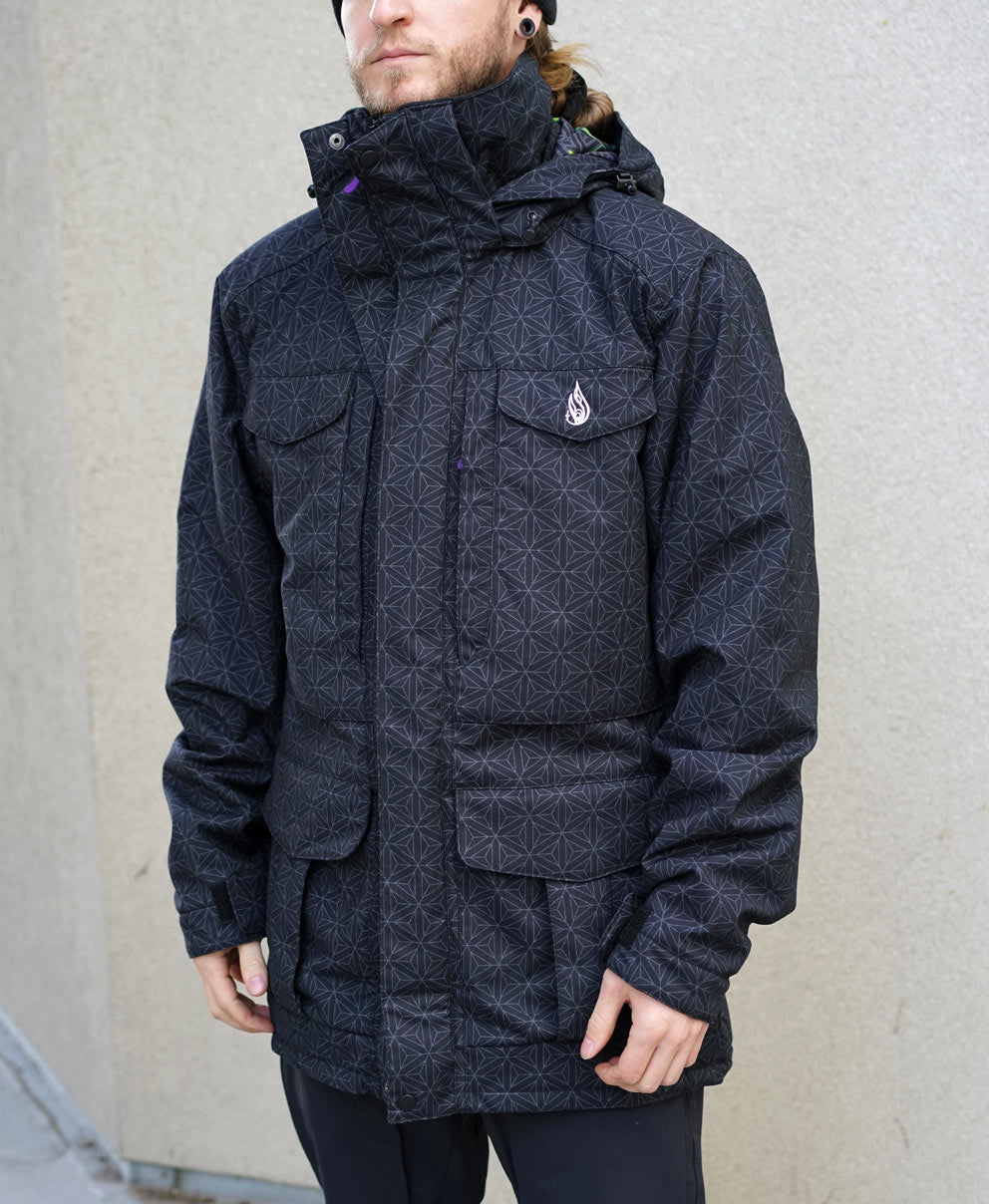 Axis Onyx Jacket by Threyda - Threyda Art and Apparel