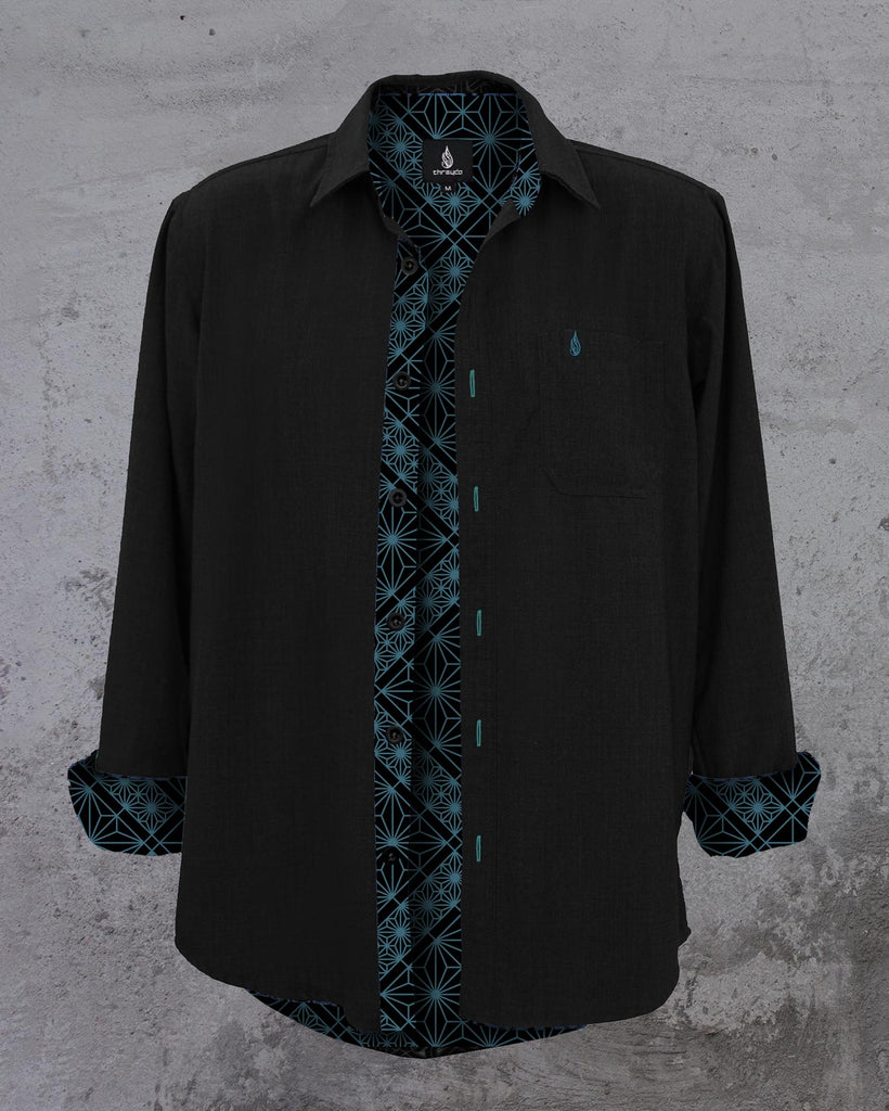 Intersect Lined Button Down Shirt by Threyda - Presale Ships Nov