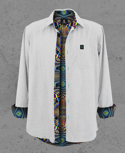Horizon Lined Button Down Shirt by Threyda