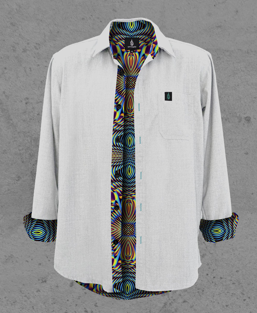 Horizon Lined Button Down Shirt by Threyda - Presale Ships March
