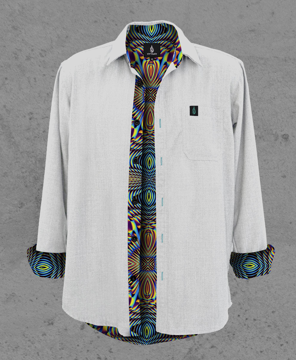 Horizon Lined Button Down Shirt by Threyda - Presale Ships March