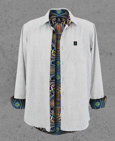 Horizon Lined Button Down Shirt by Threyda - Presale Ships March