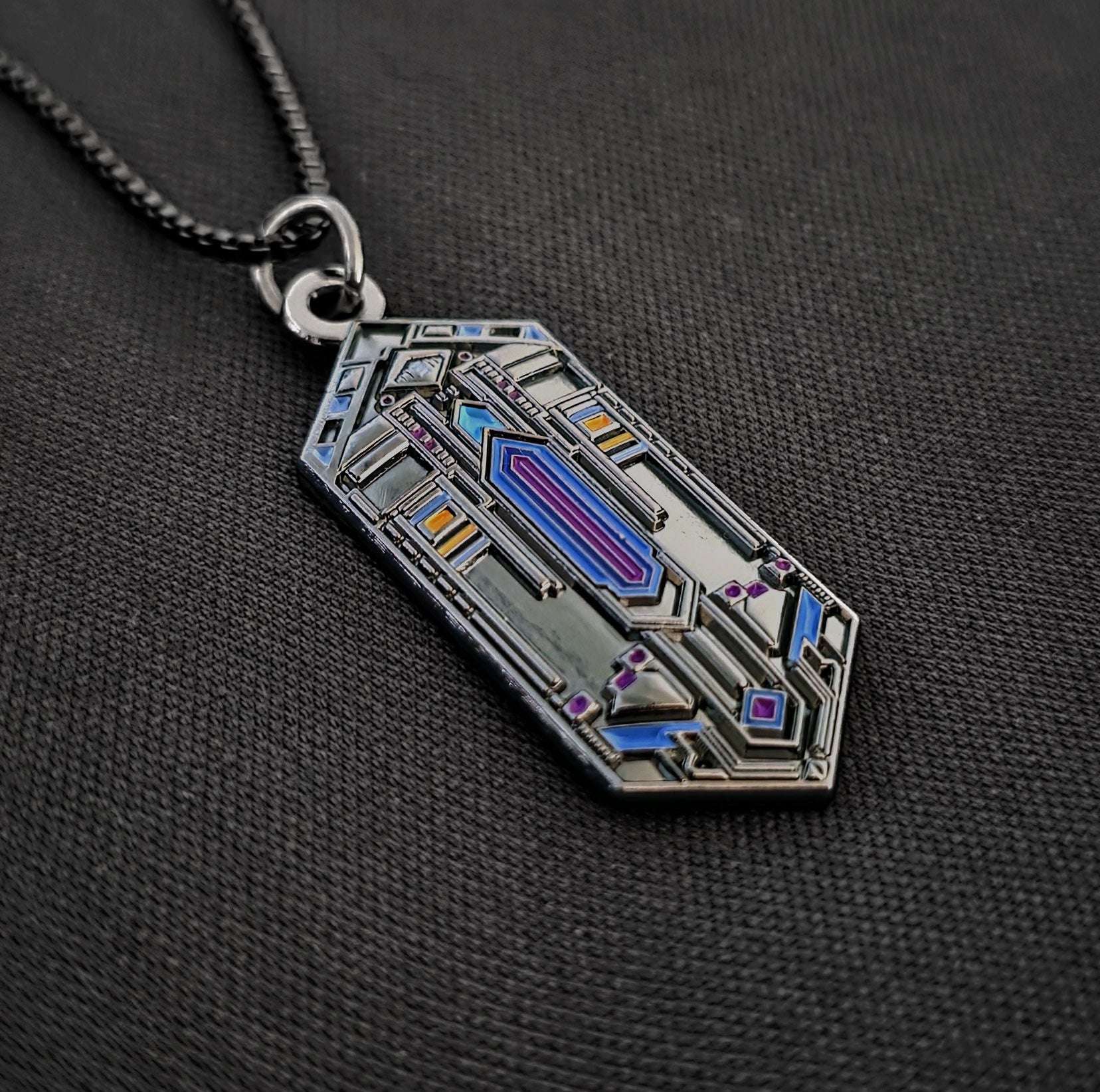 Transporter Gunmetal Pendant by Threyda