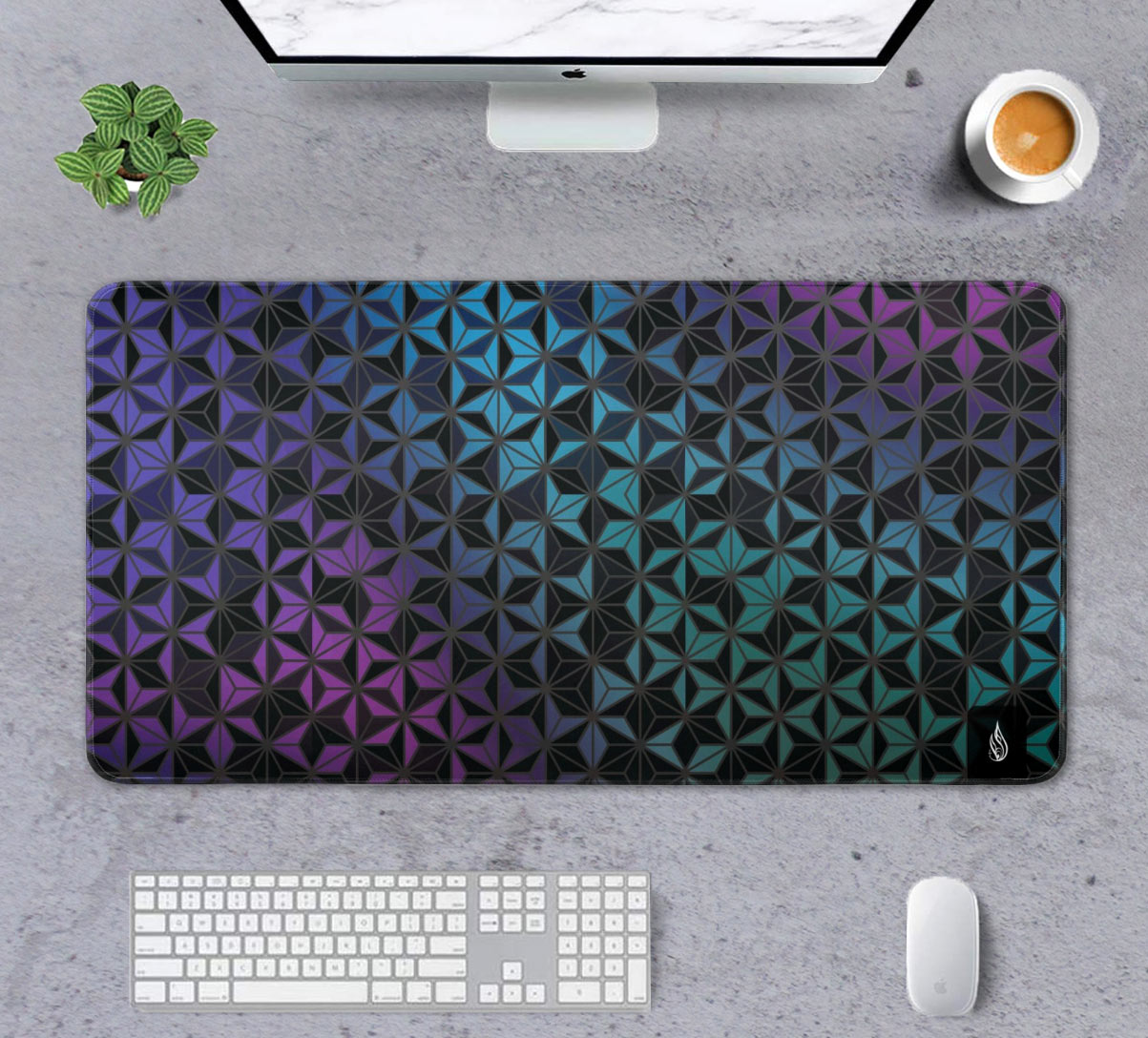 Cascade by Threyda Desk Mat - XL Size