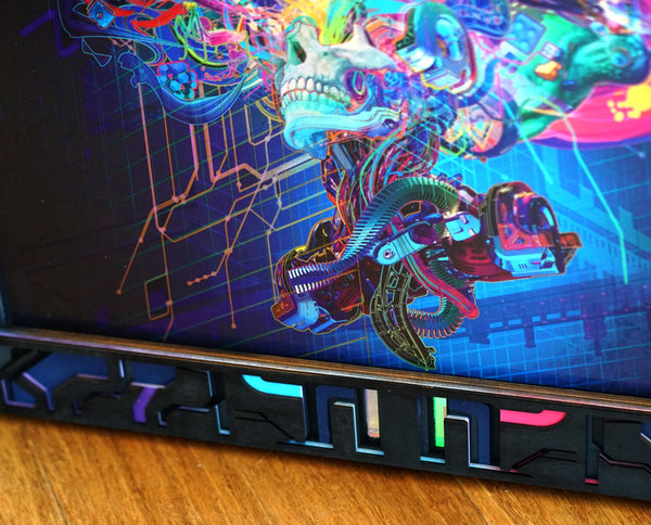Forward Escape Dark Mode Lasercut Frame by Android Jones - Threyda