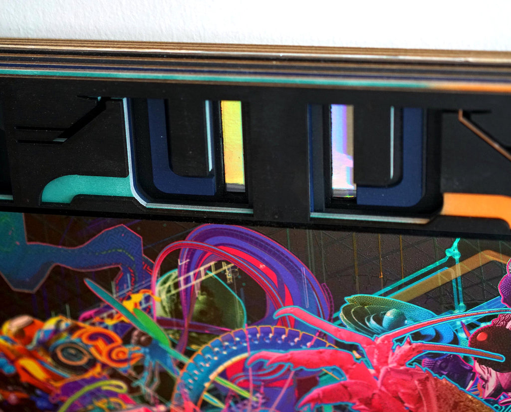 Forward Escape Dark Mode Lasercut Frame by Android Jones