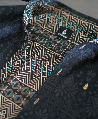 Summit Lined Button Down Shirt by Threyda