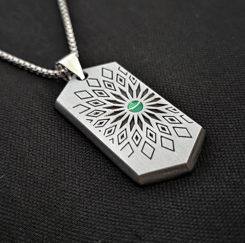 Bloom Brushed Silver Pendant by Threyda