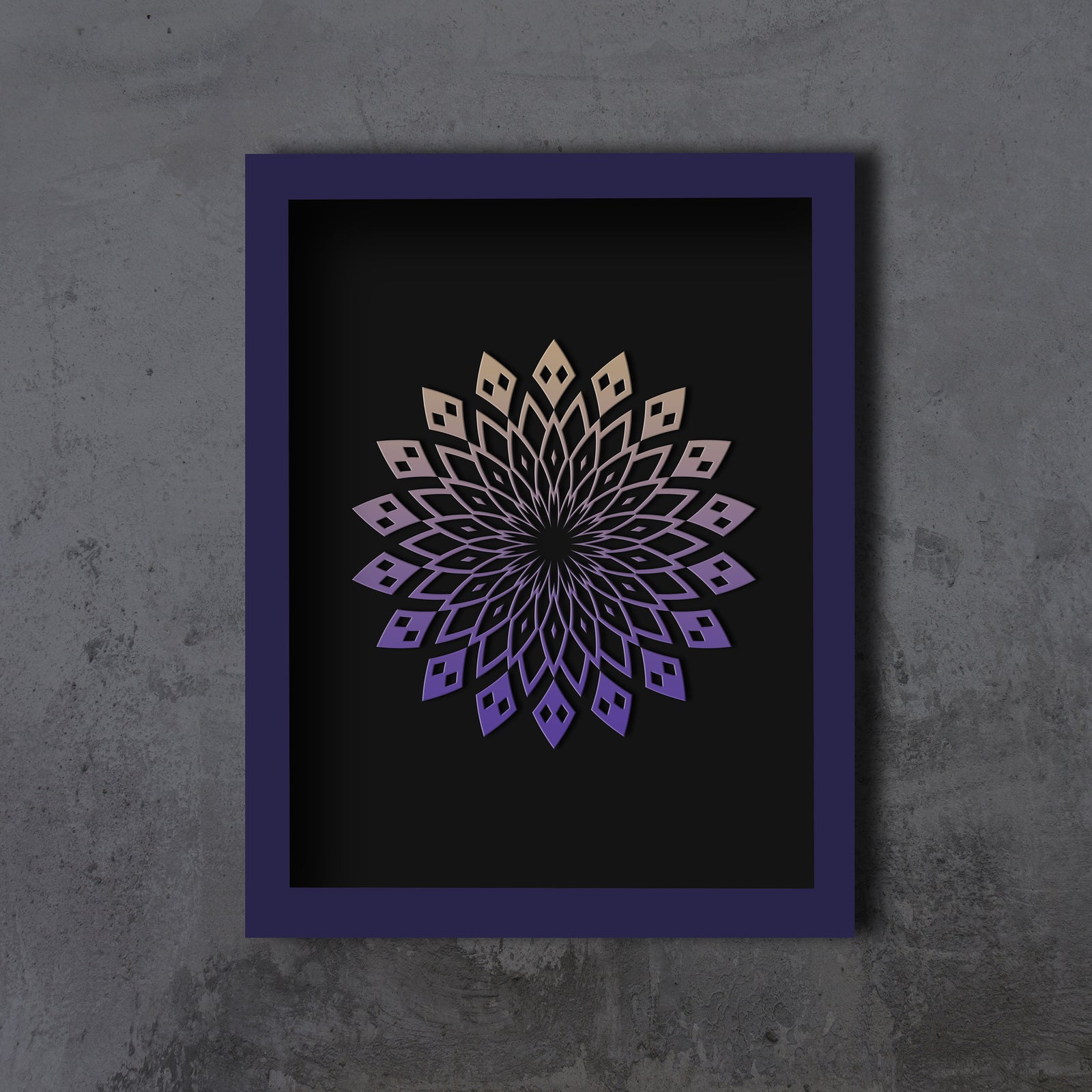 Bloom Framed Embossed Print by Threyda - Sunrise Edition