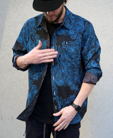Kairos Lined Button Down Shirt by Threyda