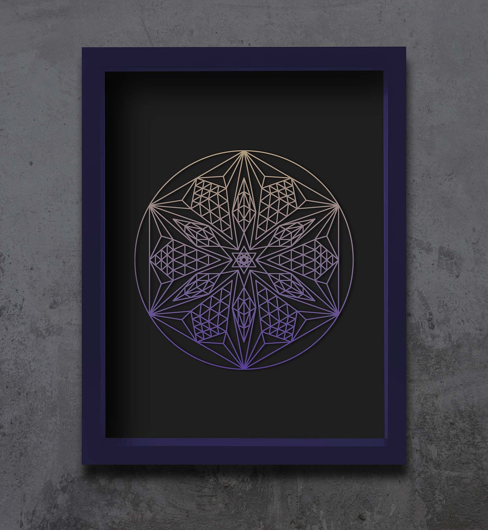 Blue Velvet 1 of 1 Framed Embossed Matte Print by Threyda