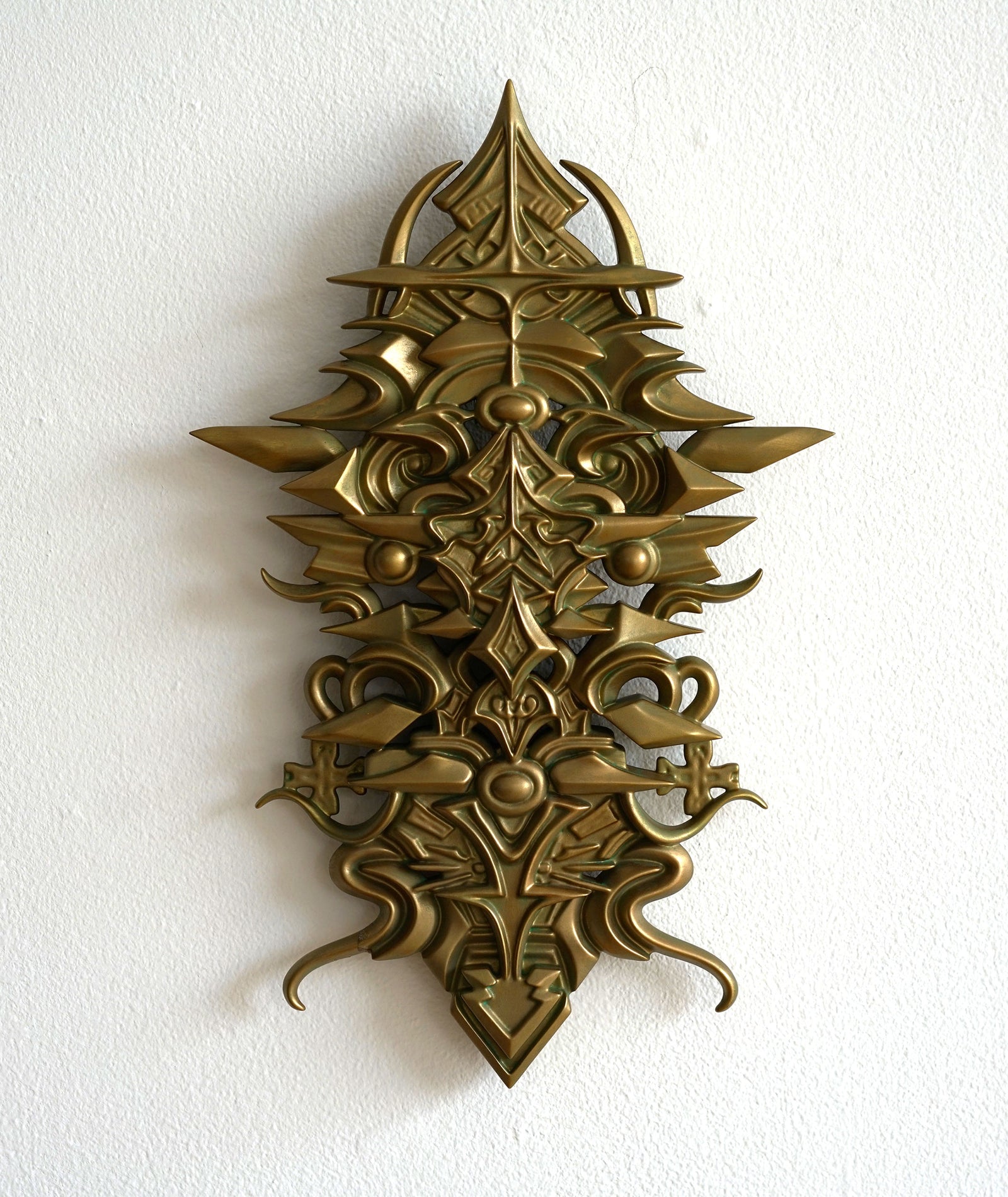 Bronze Totem Artifact Sculpture by Stephen Kruse