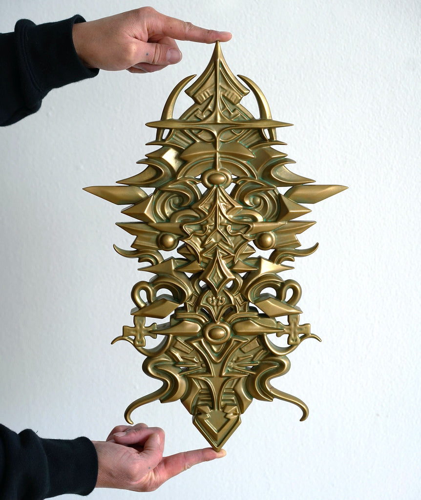Bronze Totem Artifact Sculpture by Stephen Kruse