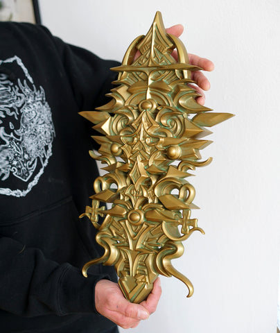Bronze Totem Artifact Sculpture by Stephen Kruse
