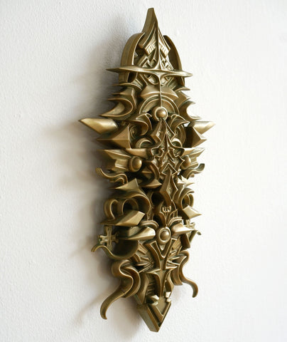 Bronze Totem Artifact Sculpture by Stephen Kruse