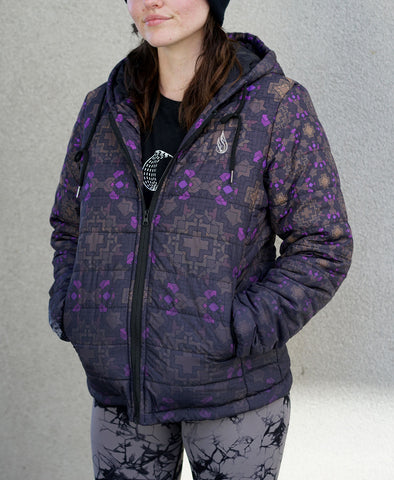 Floralis Women's Lightweight Quilted Jacket by Threyda - Ships November