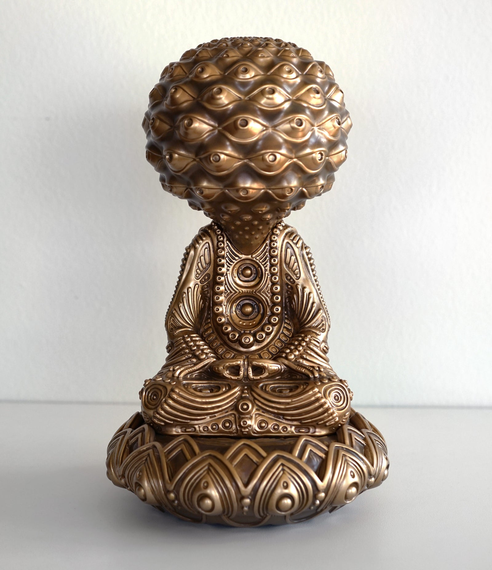 Awakening Buddha Sculpture by Ben Ridgway - Gold