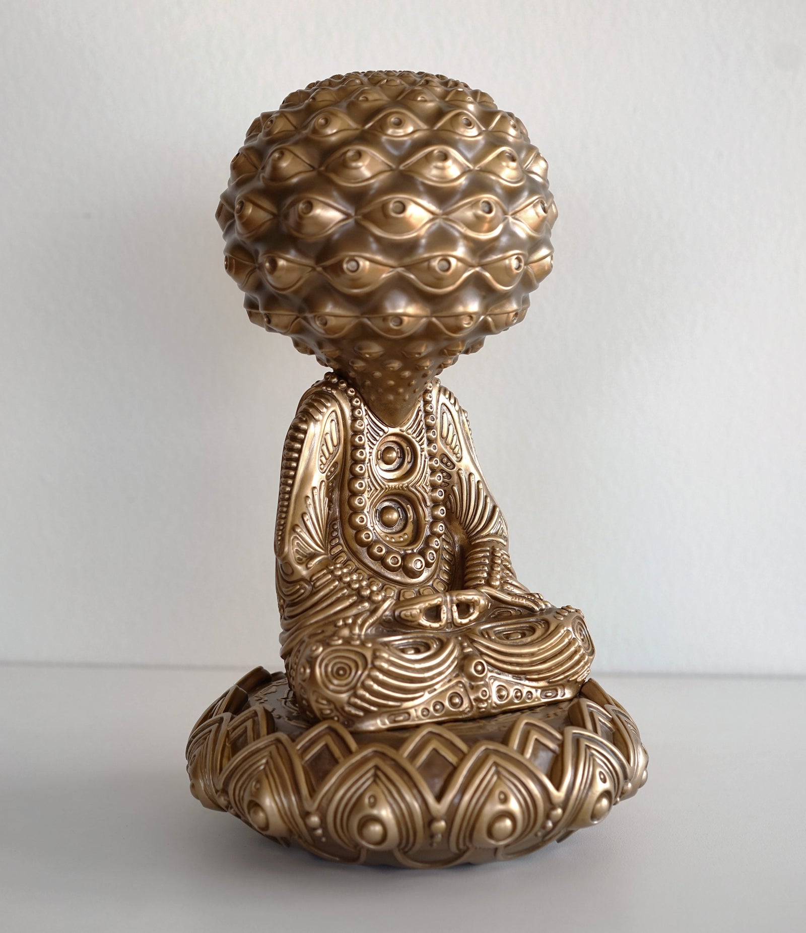 Awakening Buddha Sculpture by Ben Ridgway - Gold