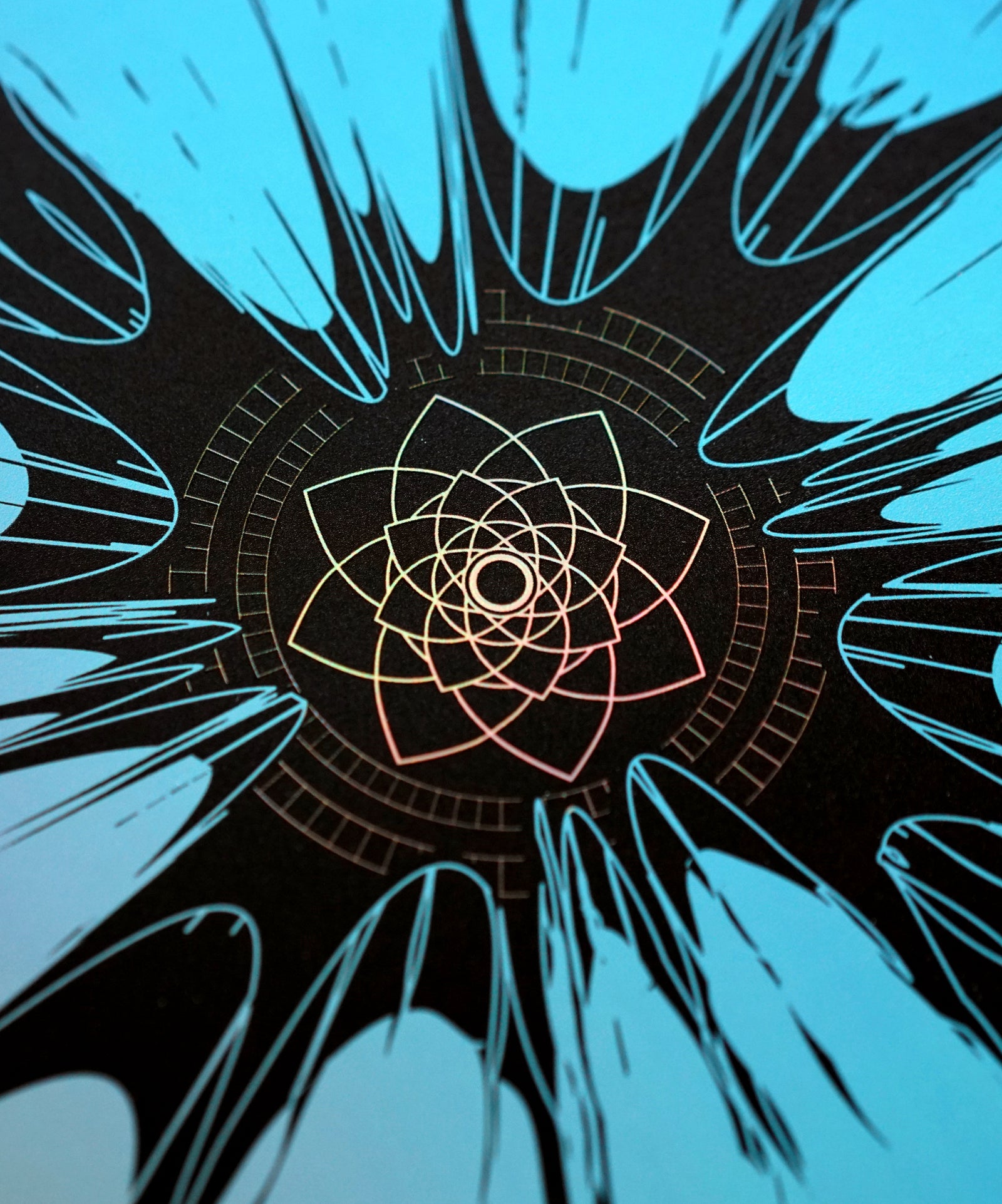 Butterfly Effect Embossed Holo Print by Justin Totemical