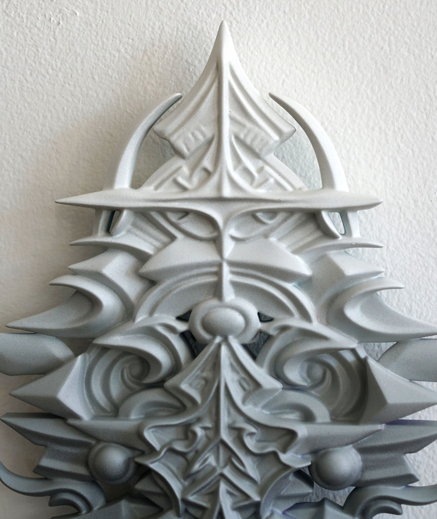 Monochrome Totem Artifact Sculpture by Stephen Kruse