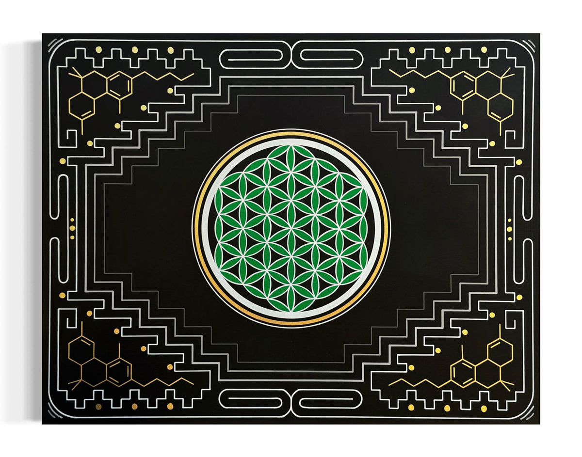 Cosmic Cannabinoid Original Painting by Melanie Farris - 72 HOUR AUCTION