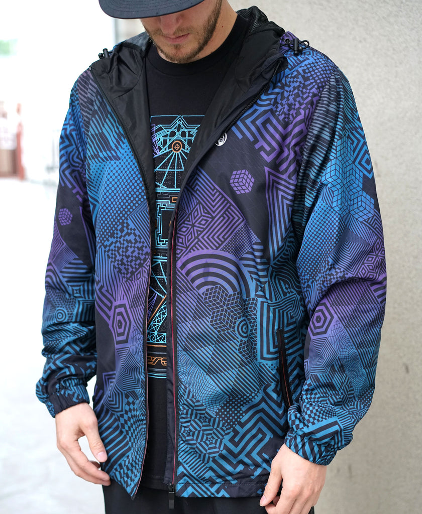 Chromatrix Windbreaker Jacket by Stephen Kruse x Corey Divine