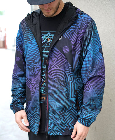 Chromatrix Windbreaker Jacket by Stephen Kruse x Corey Divine