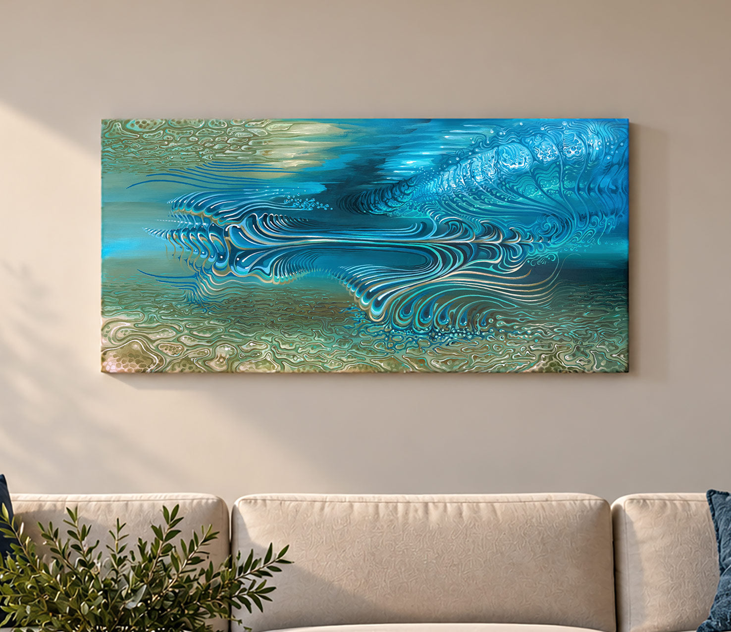 Chlorine Stretched Canvas Print by Andy Thomas