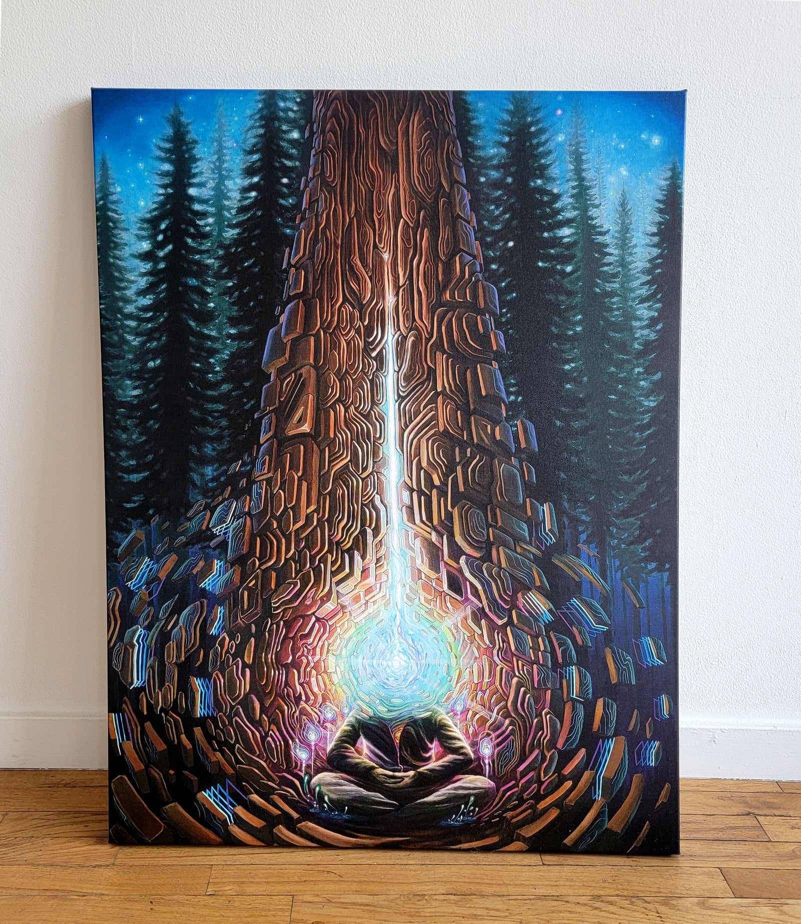 Closer To The Core Stretched Canvas by Blake Foster x Sean Zenner - 72 HOUR AUCTION