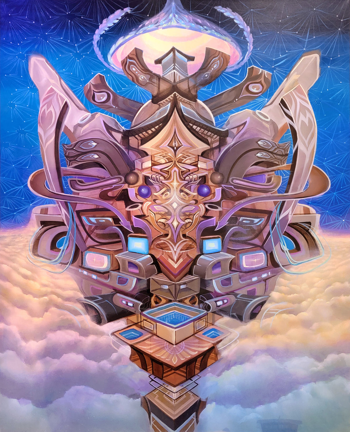 Cloud Gate Original Painting by Threyda x Apex