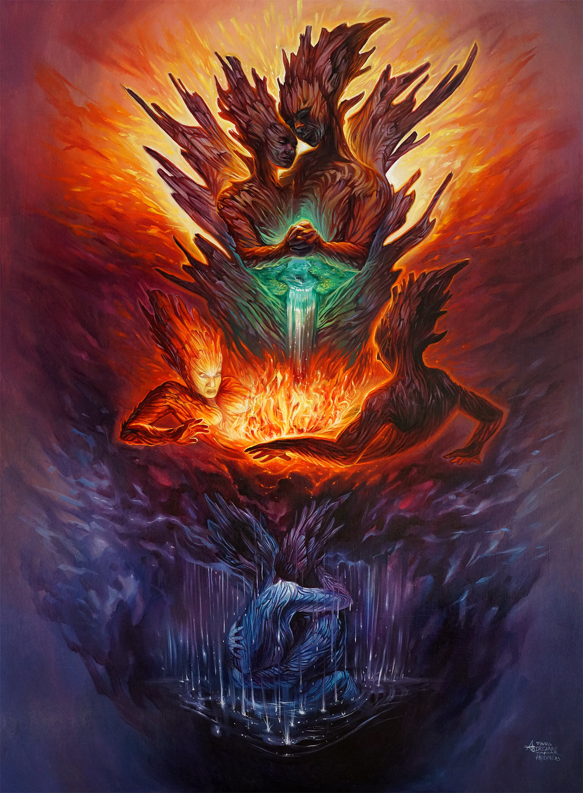 Connection Original Painting by Adrianne Tamar