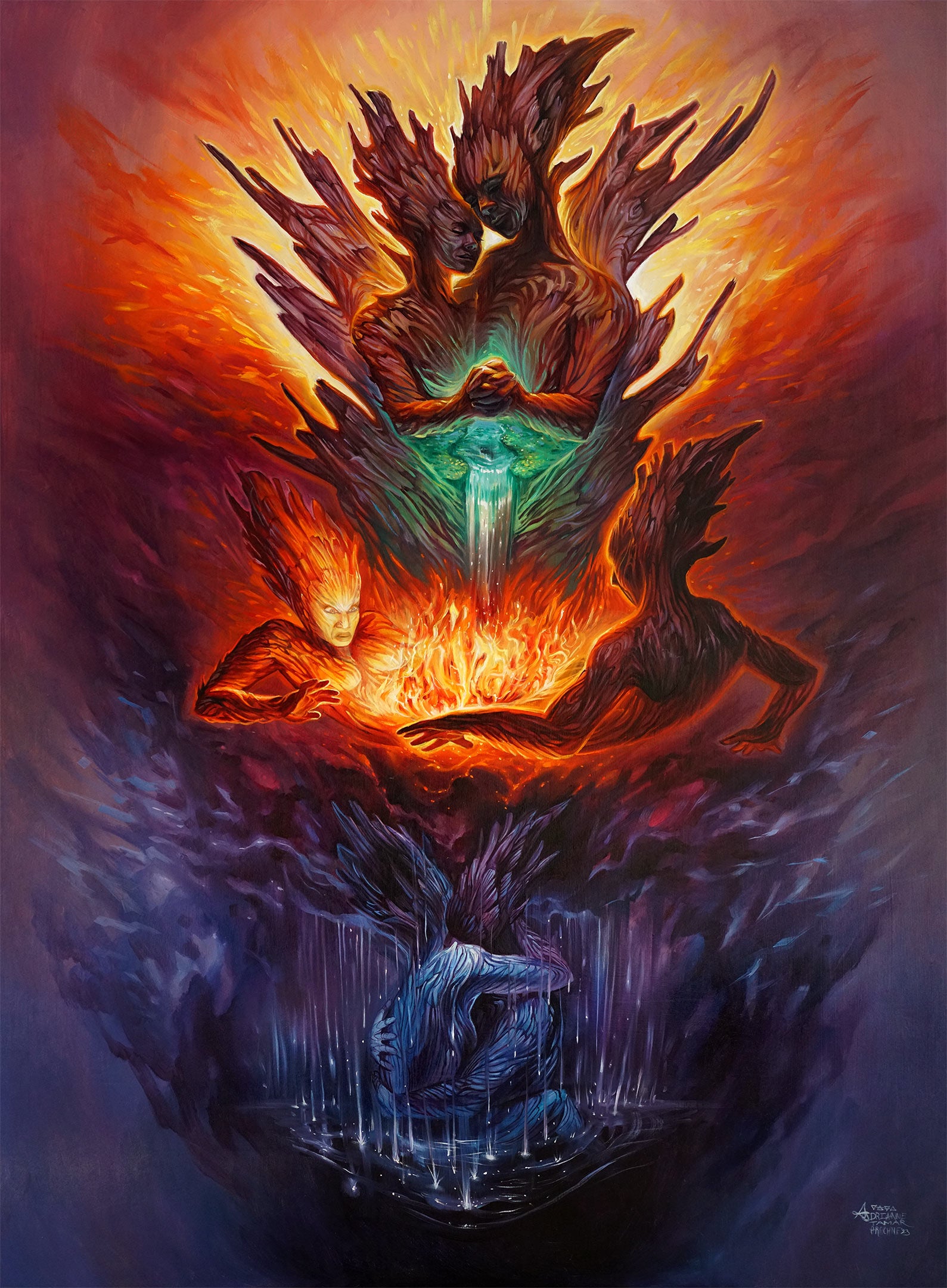 Connection Original Painting by Adrianne Tamar