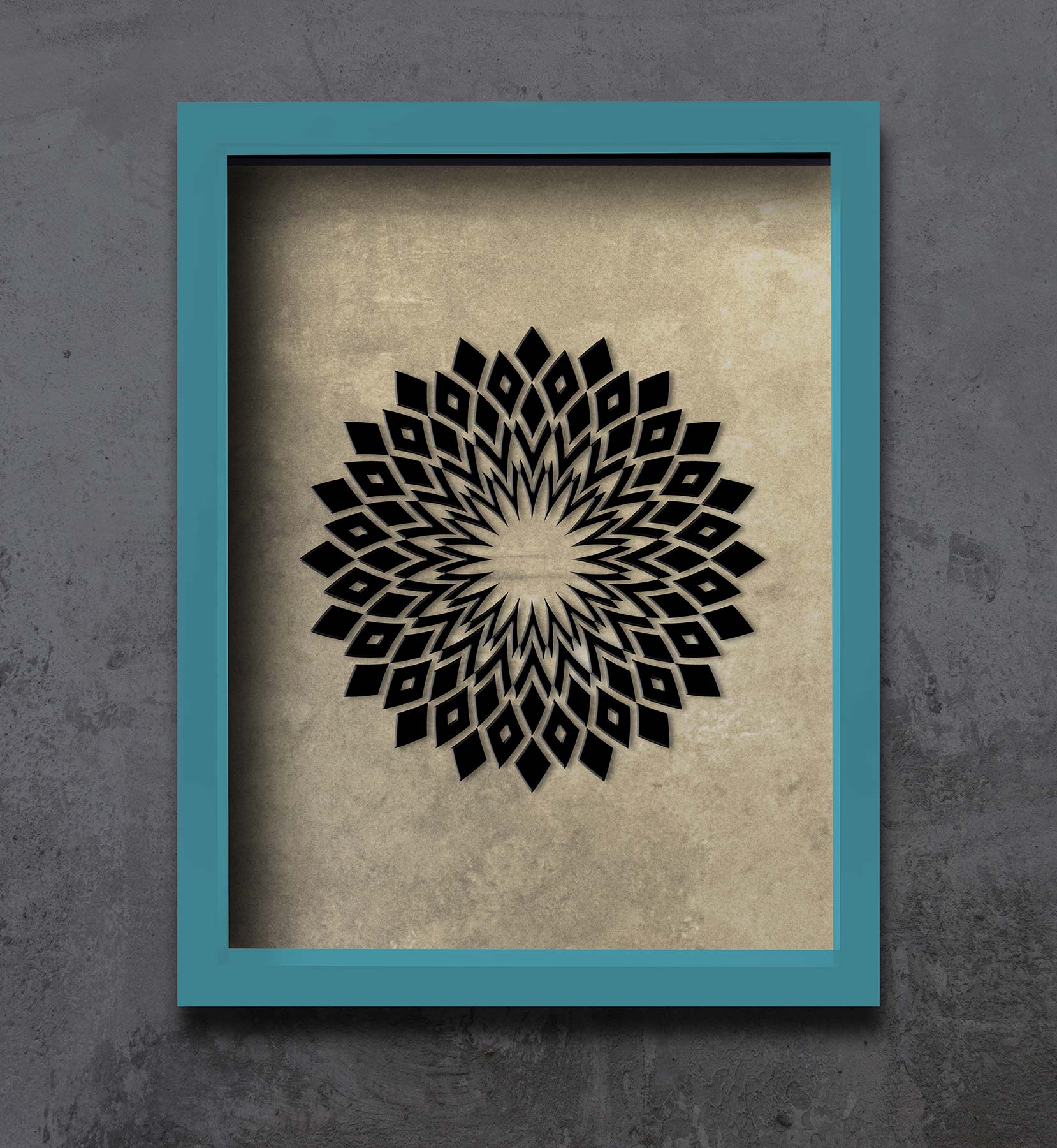 Obsidian 1 of 1 Framed Embossed Matte Print by Threyda - 72 HOUR AUCTION