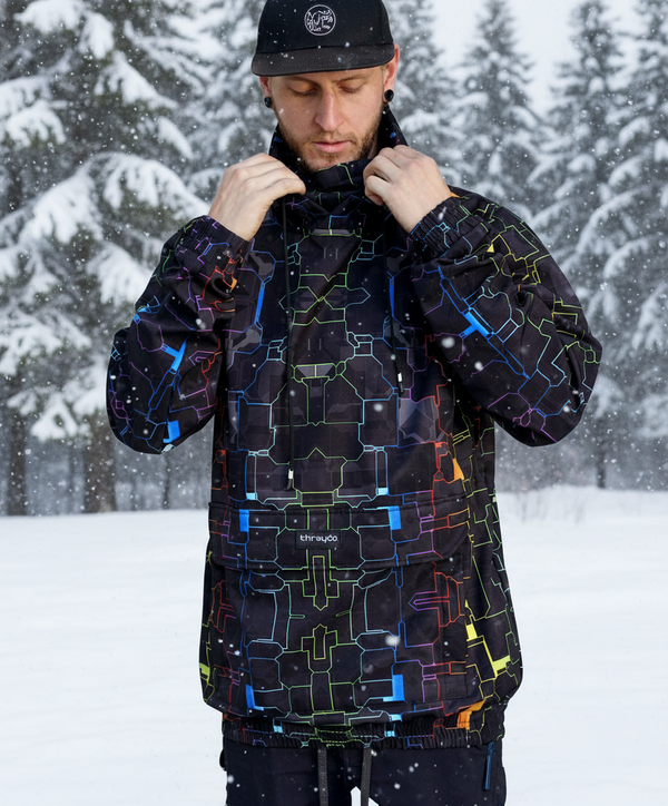 Prism Waterproof Pullover Jacket by Glass Crane - Threyda Art and