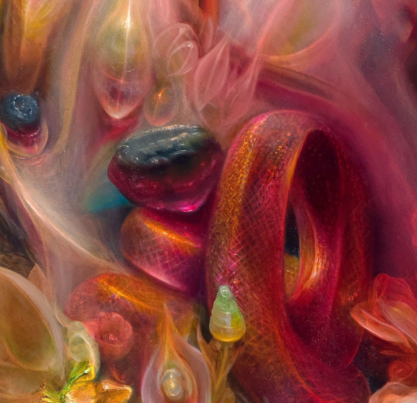 Spilling Light Around See-Through Serpentine By CT Nelson