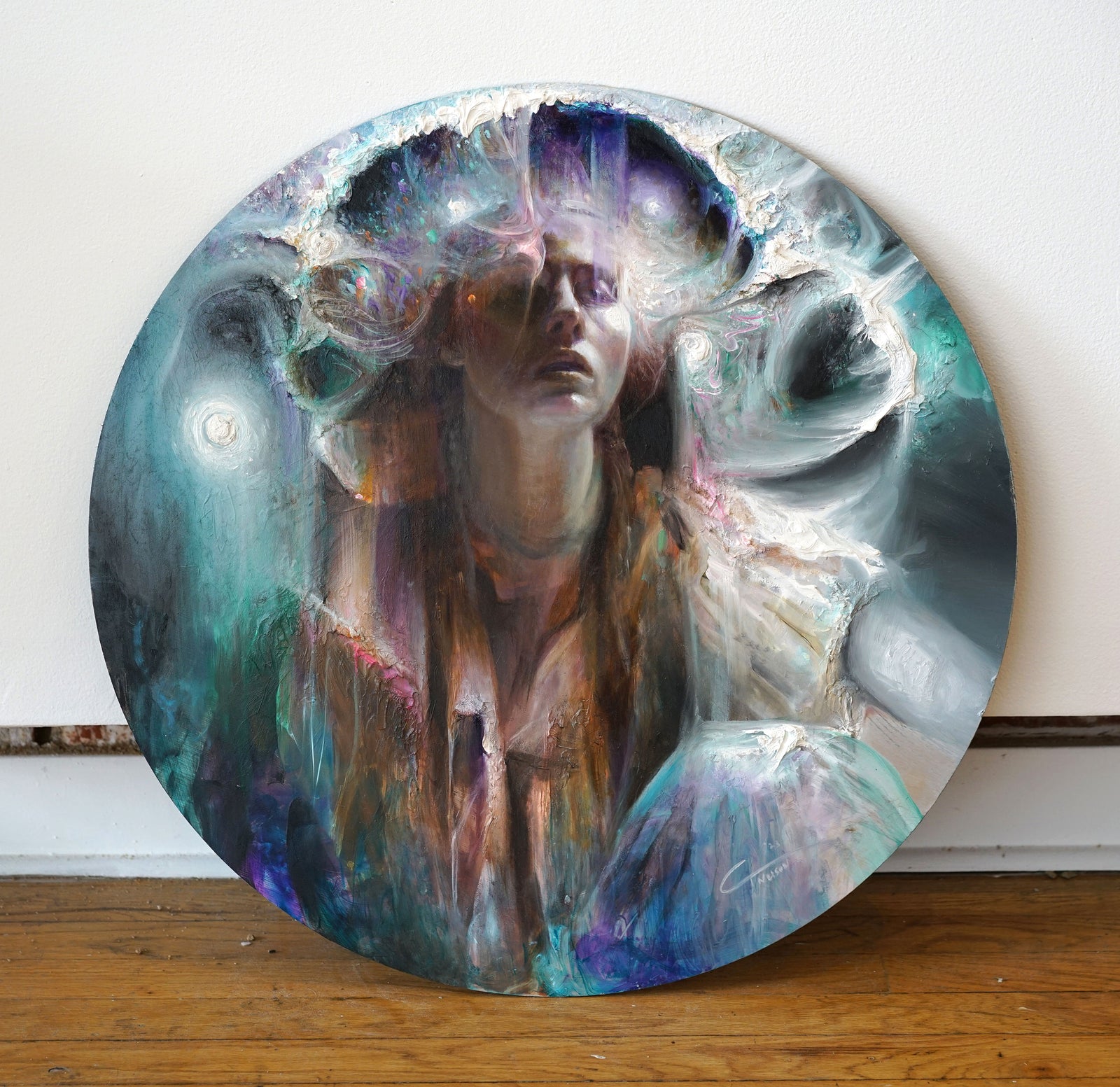 Winter Moonbow Original Painting by CT Nelson - 48 HOUR AUCTION