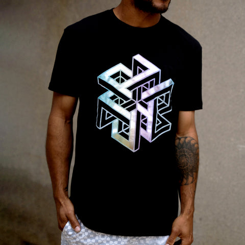 Infinity Cube Screenprint Tee by Threyda