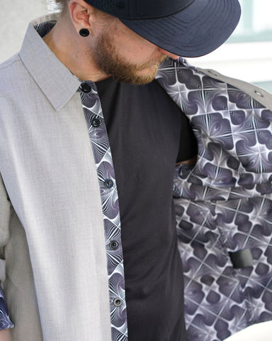 Reinforce Button Lined Down Shirt by Threyda - Presale Ships March