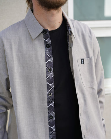 Reinforce Button Lined Down Shirt by Threyda - Presale Ships March