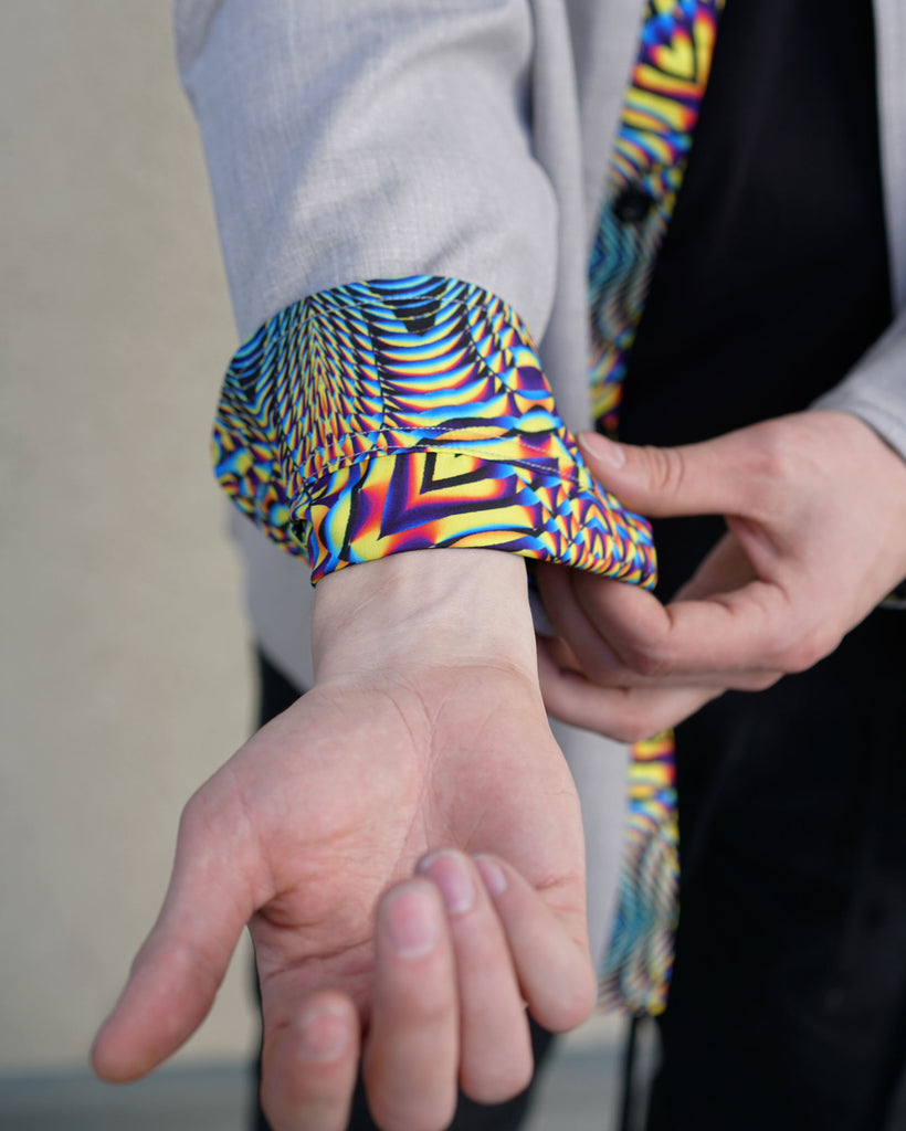 Horizon Lined Button Down Shirt by Threyda - Presale Ships March