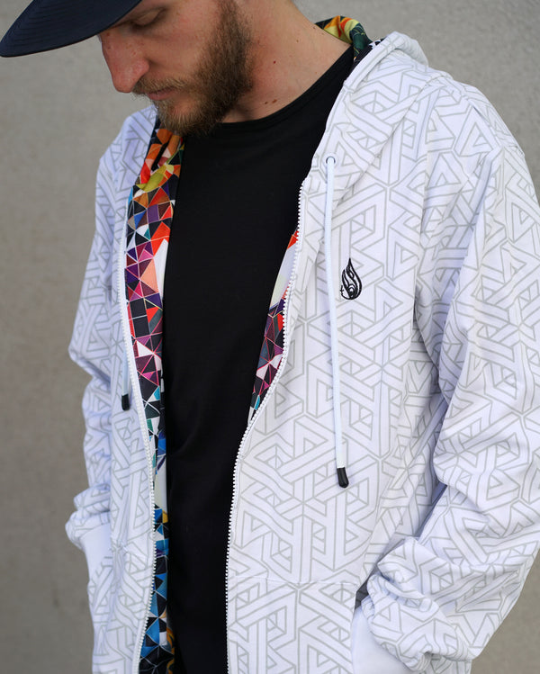 String Theory Reversible Hoodie by Threyda - Threyda Art and Apparel