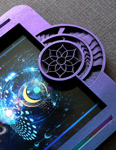 Descending Deep Space Lasercut Frame by Peter Westermann