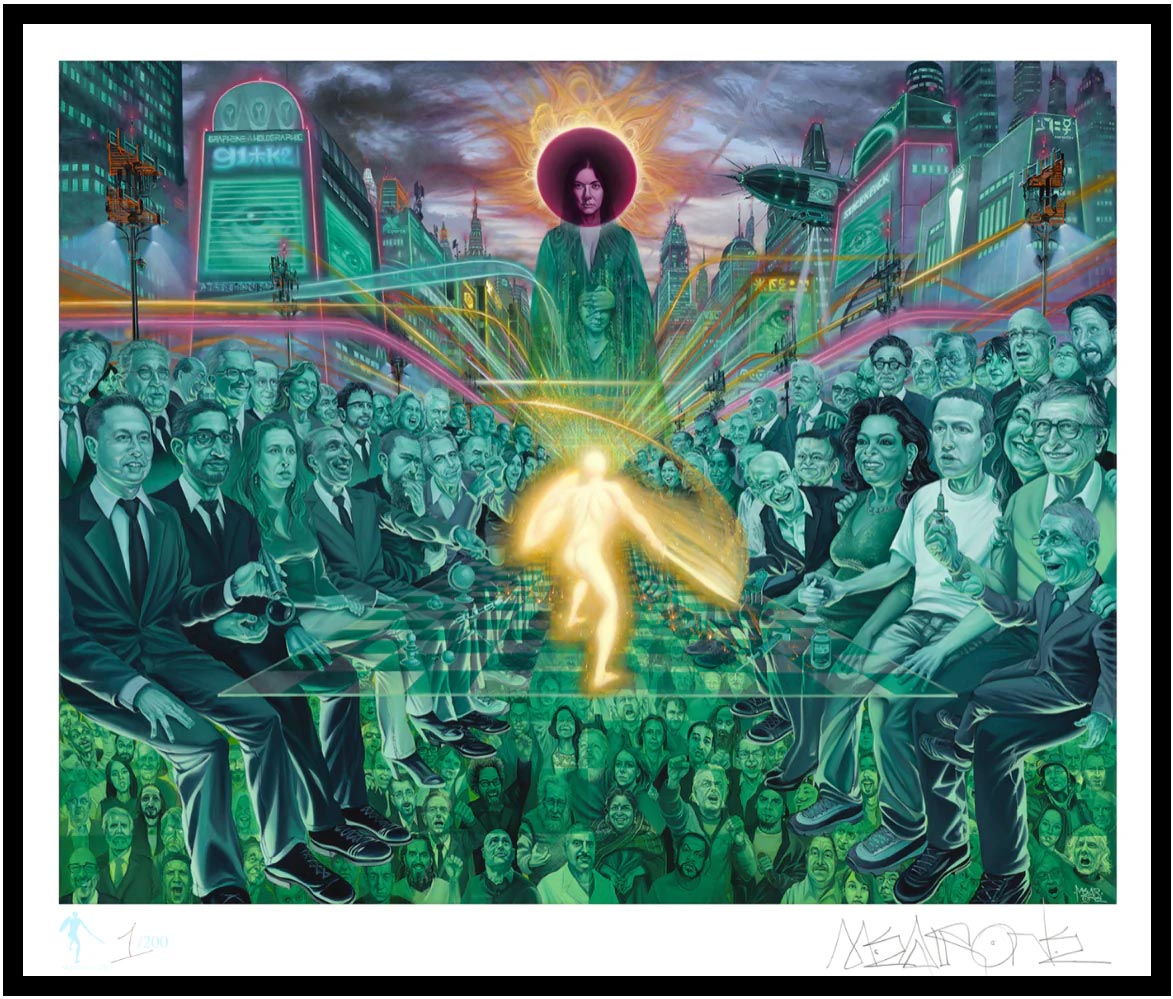 Destroy Your Illusions Signed Cotton Rag Print by Mear One