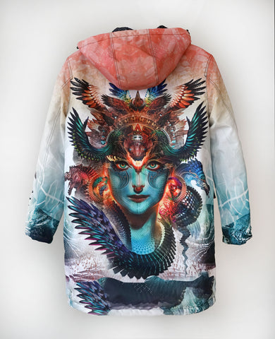 Dharma Dragon Reversible Jacket by Android Jones - Threyda Art and Apparel