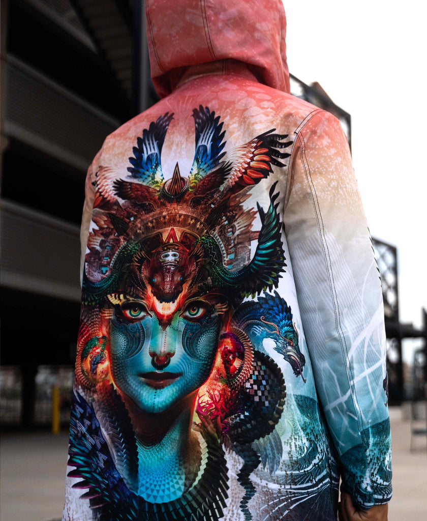 Bloem/Draak 3D Print Fleece Gevoerde Jassen Dames Heren Bloem/Draak 3D Print Fleece Gevoerde Jassen Dames Heren