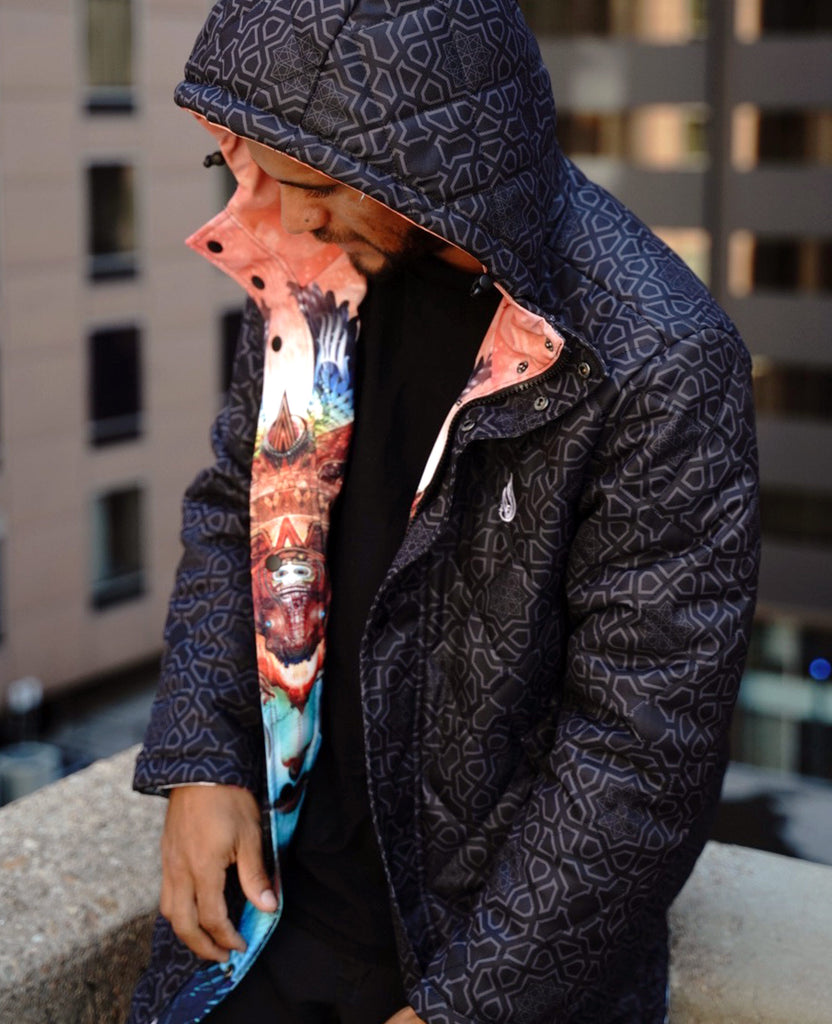 Dharma Dragon Reversible Jacket by Android Jones - Ships November 2023