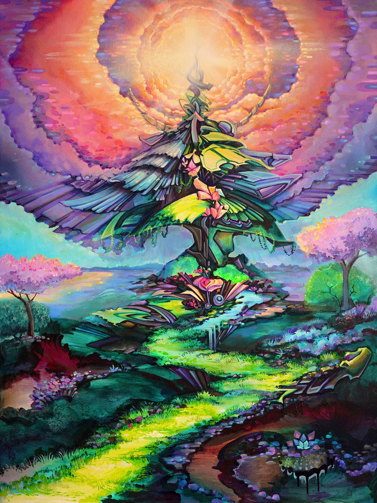 Dopamine Original Painting by Seth McMahon